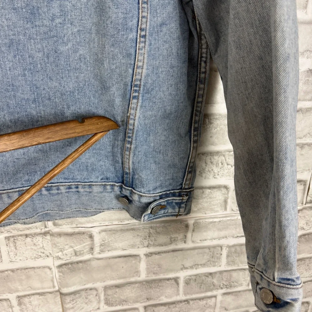 Vintage Guess Jeans Georges Marciano Denim Jacket Light Wash Made in USA SMALL - Picture 8 of 12